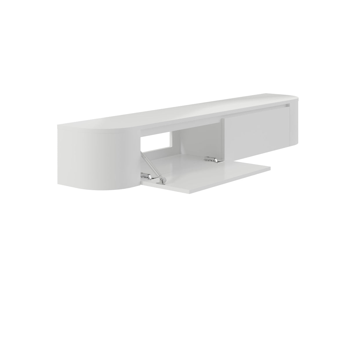 Dulce Japandi Tv-meubel 180 x 32 x 28 cm - Wit