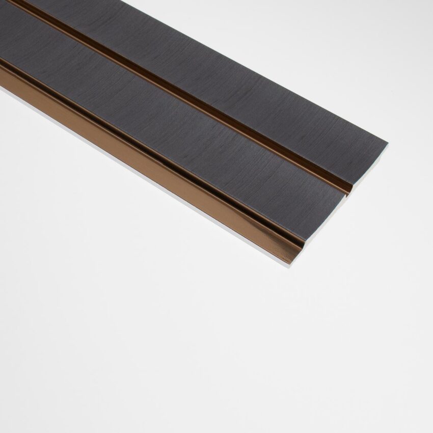 3D Kunststof Wandpanelen Antraciet Lumière Collection 270 x 12 cm