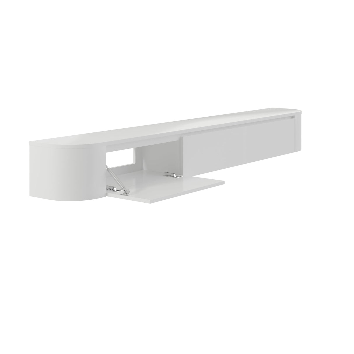 Dulce Japandi Tv-meubel 240 x 32 x 28 cm - Wit