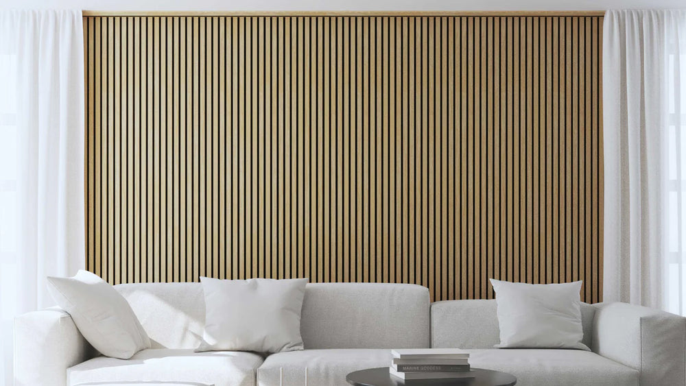 Akoestische panelen 270x60 cm - Eiken Naturel