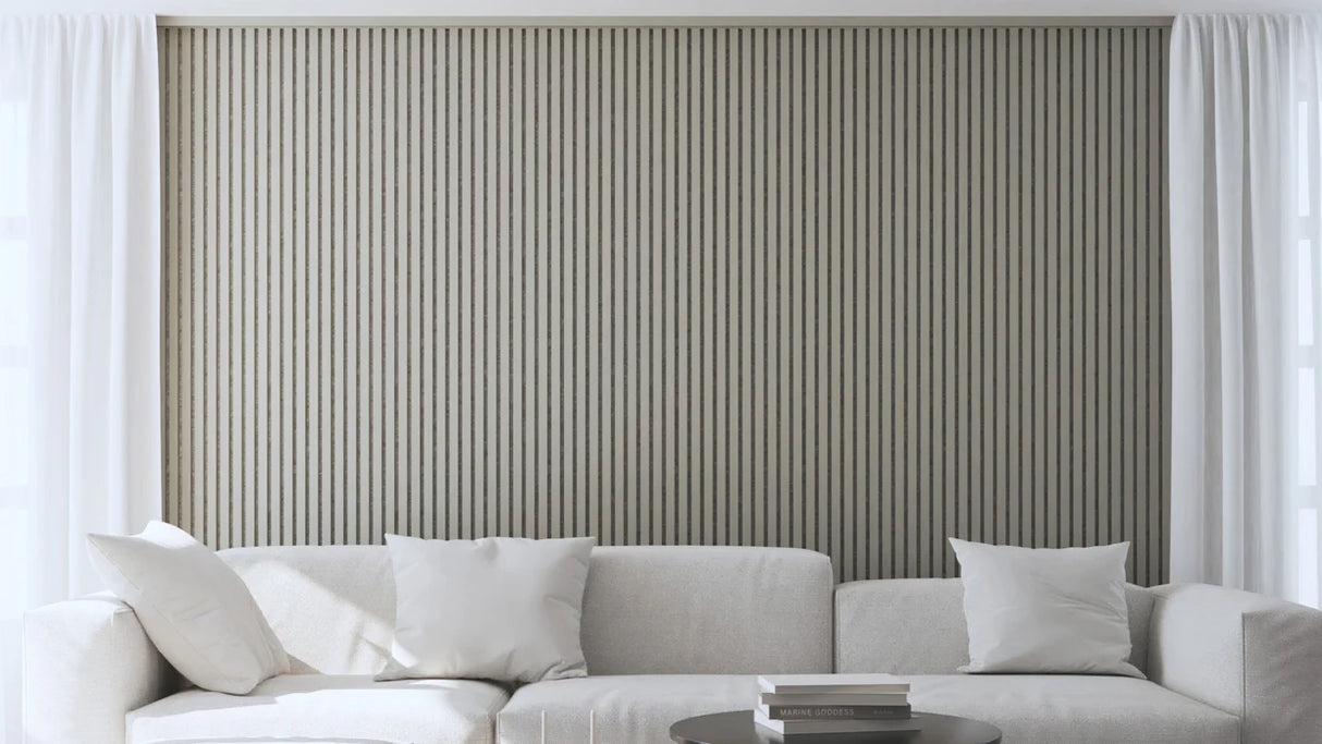 Akoestische panelen 270x60 cm - Beige on Beige