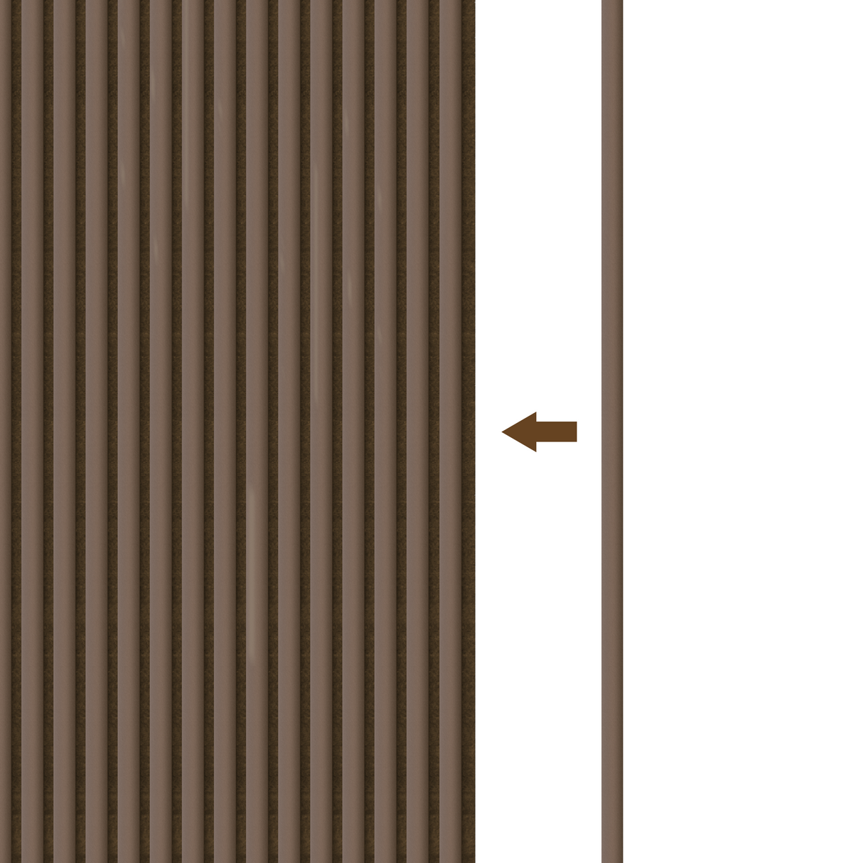 Eindlat Suede 280 cm - Chique Mokka