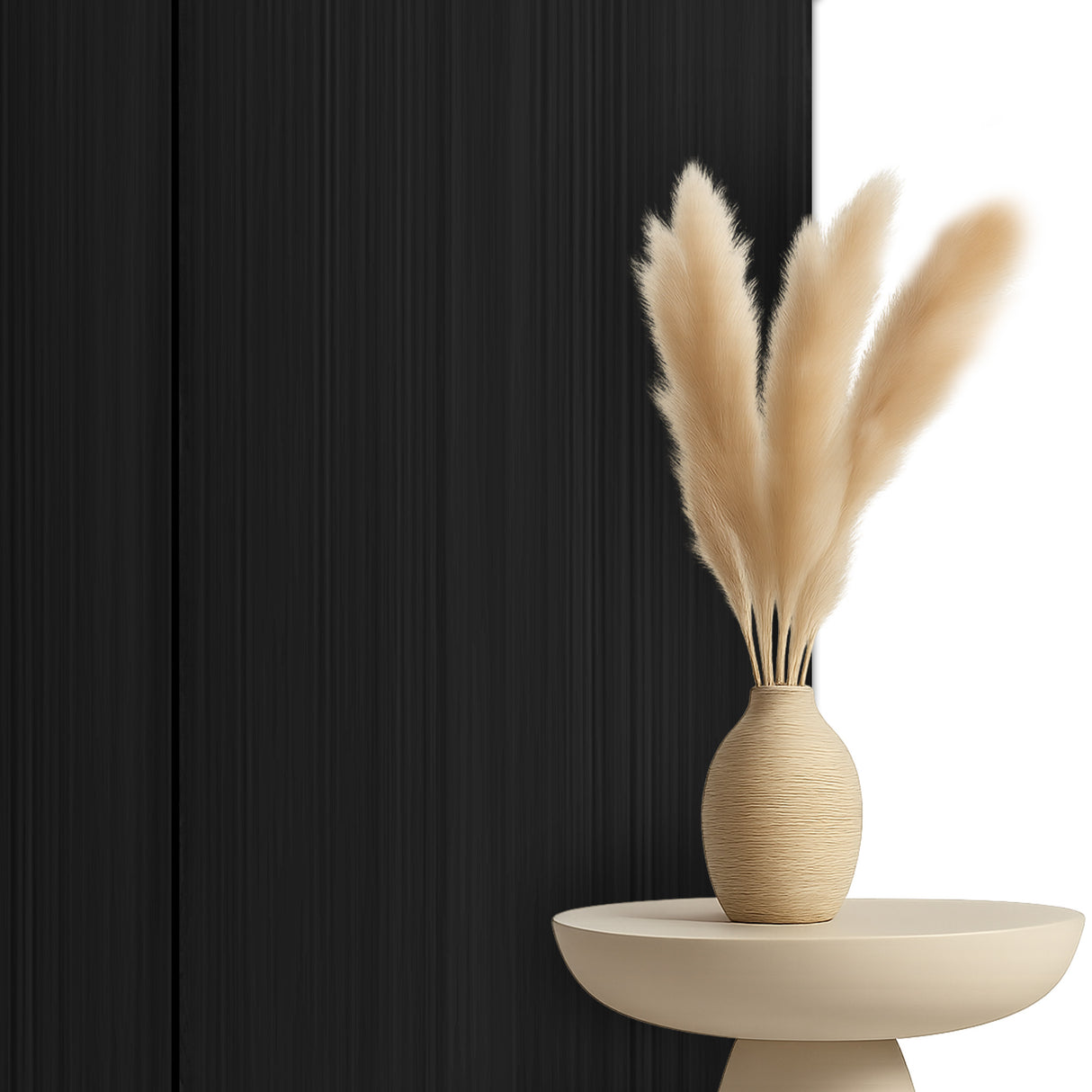 Decopanel Eiken Zwart 270 x 60 cm Akoestische wandpanelen