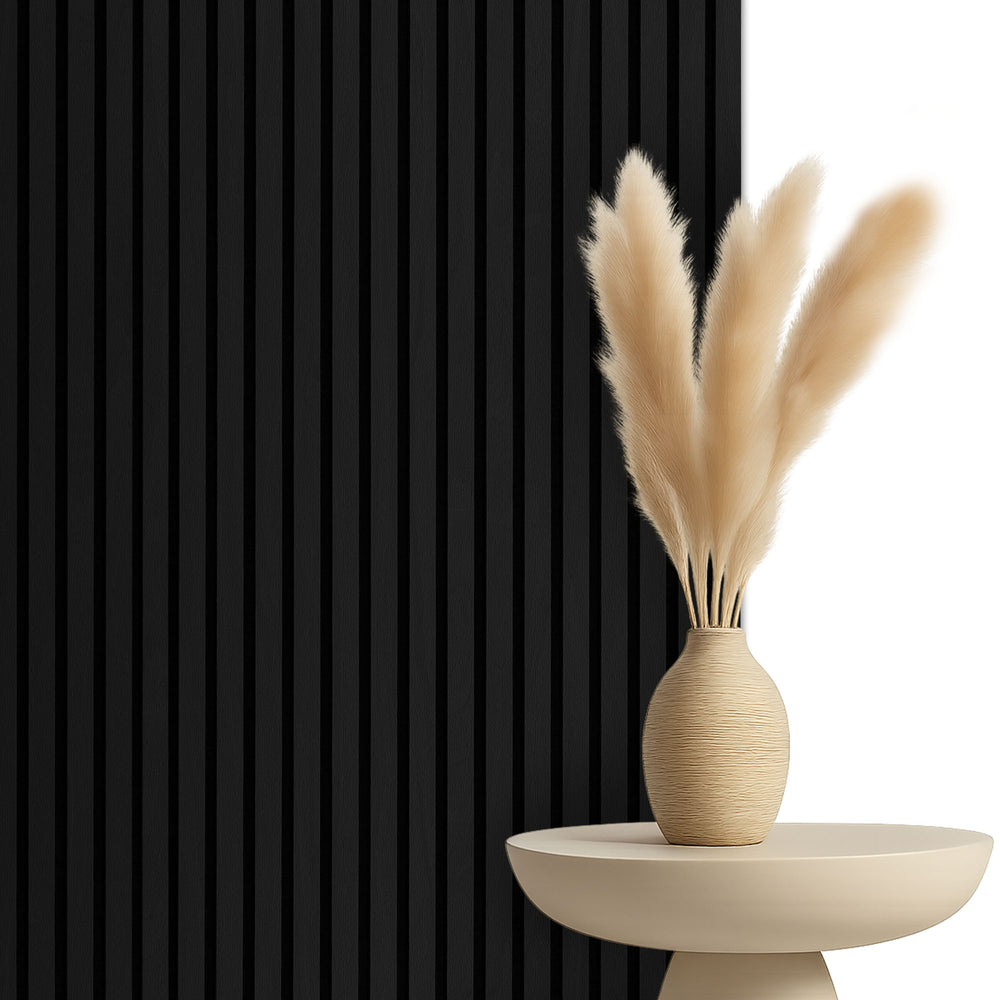 Akoestische panelen 300x60 cm - Eiken Zwart