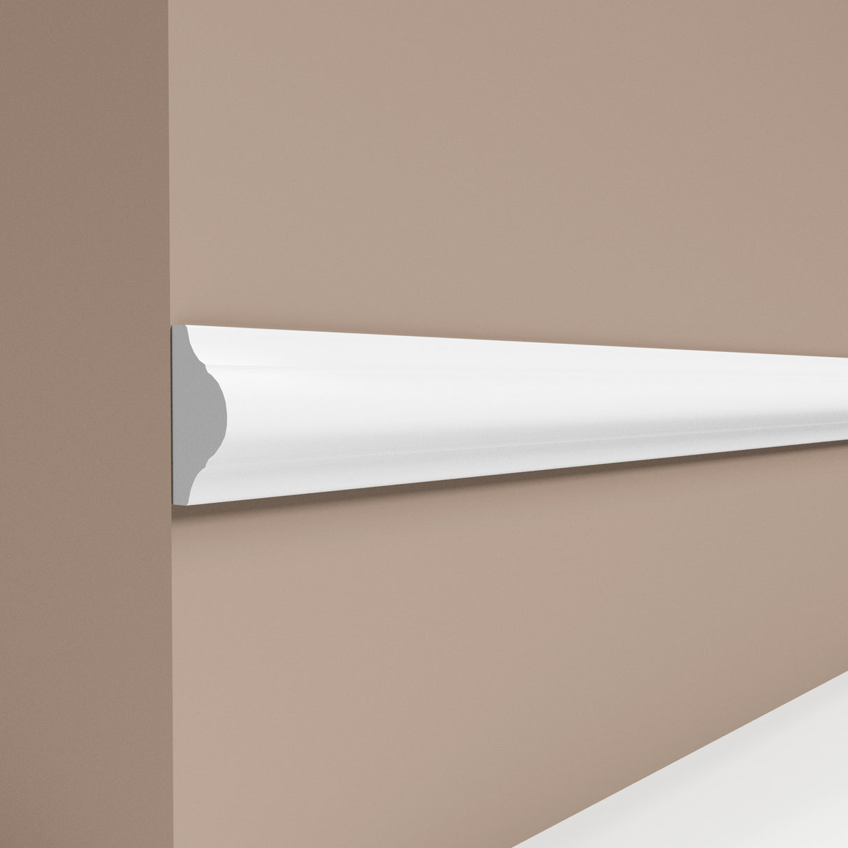 Aura Sierlijst Muur Plafondlijst - 270 x 3 cm - Wit