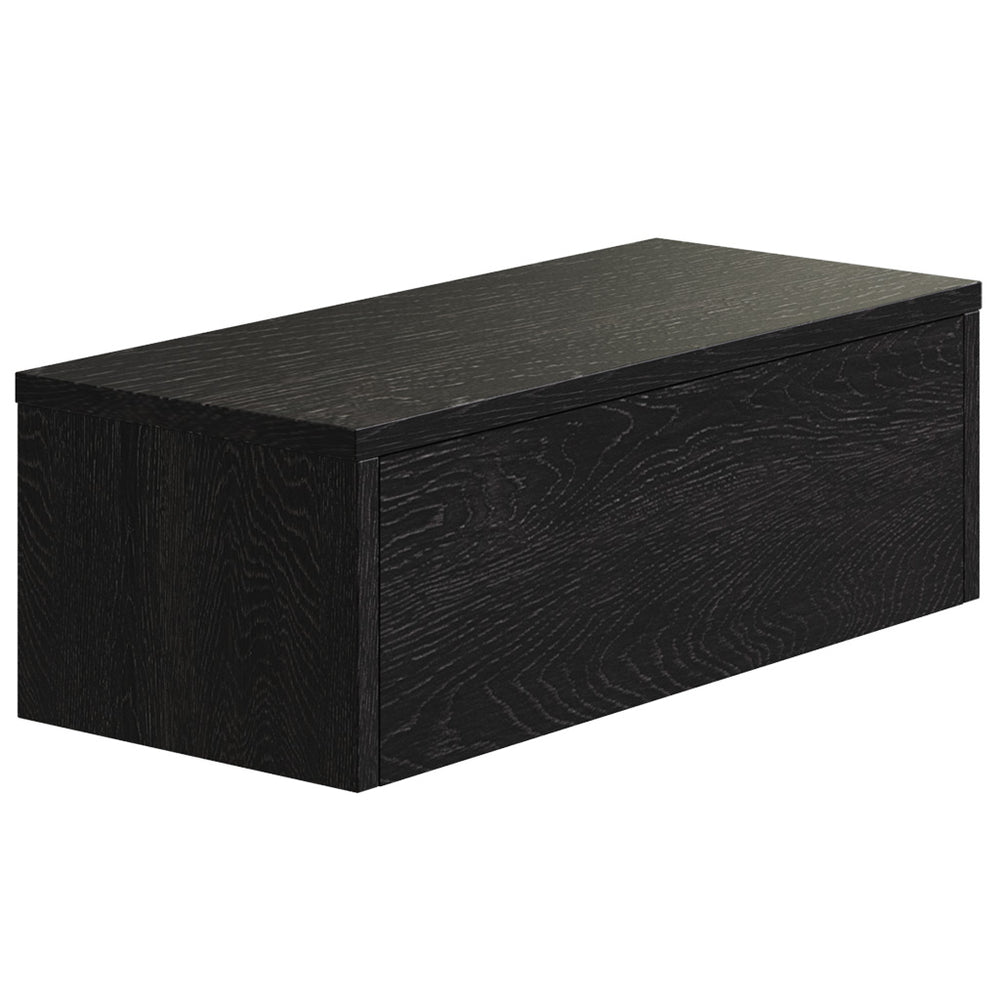 Gangkast zwevend zwart 60x26x20 cm