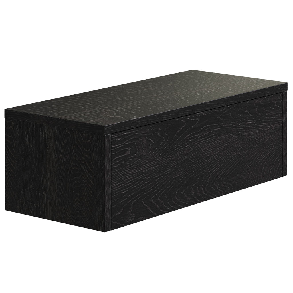 Gangkast zwevend zwart 60x26x20 cm