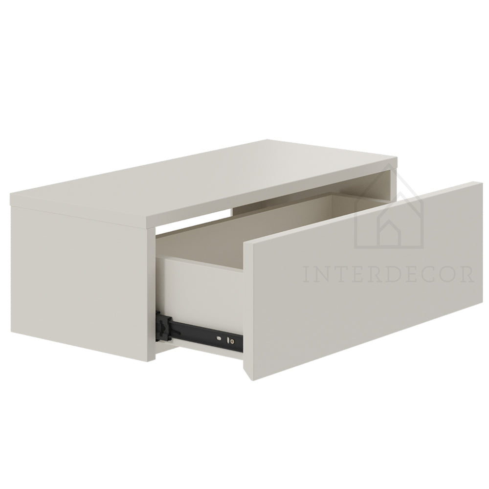 Gangkast zwevend beige 60x26x20 cm