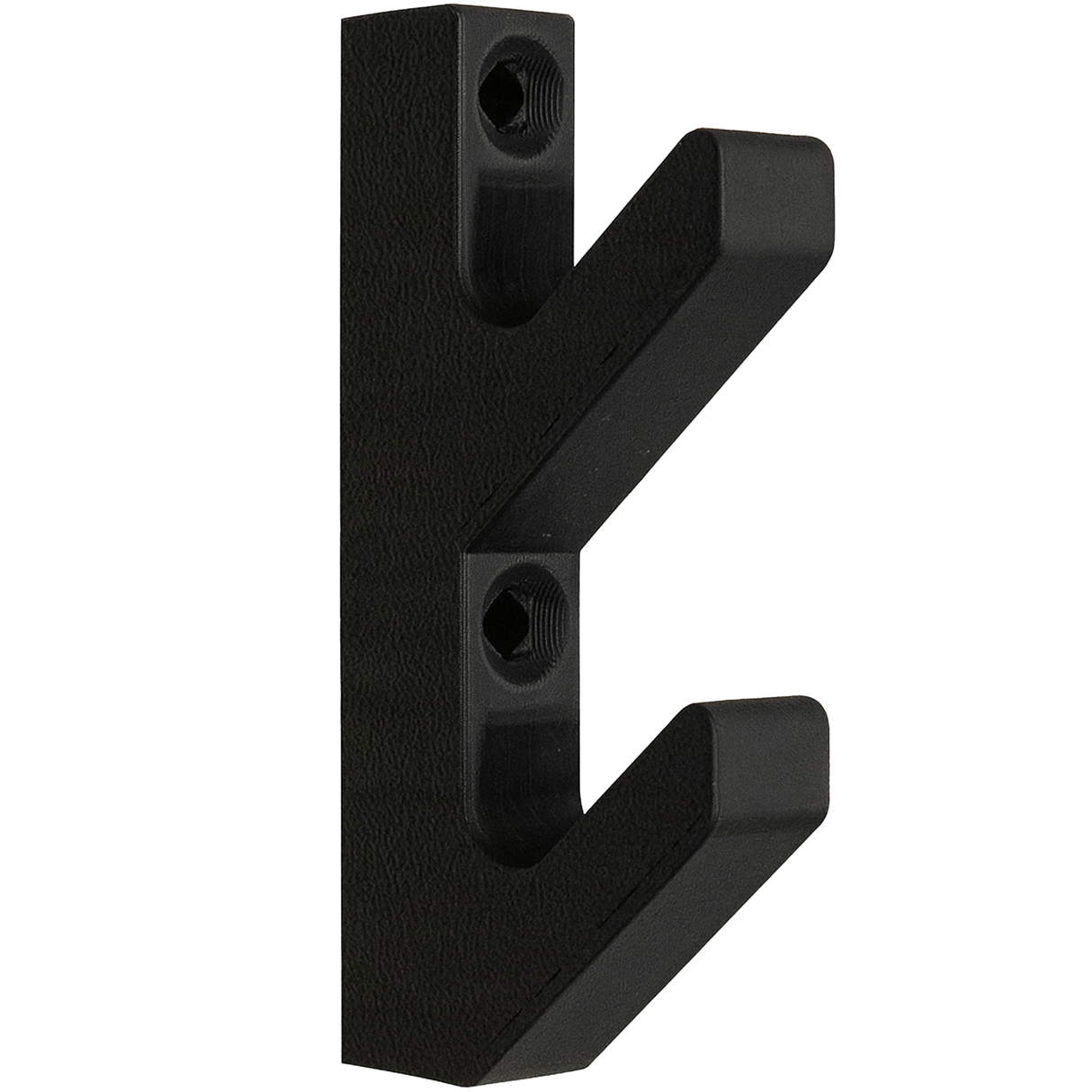 Akupanel Dubbele Haak - Jashaak - Wandhaak - Zwart