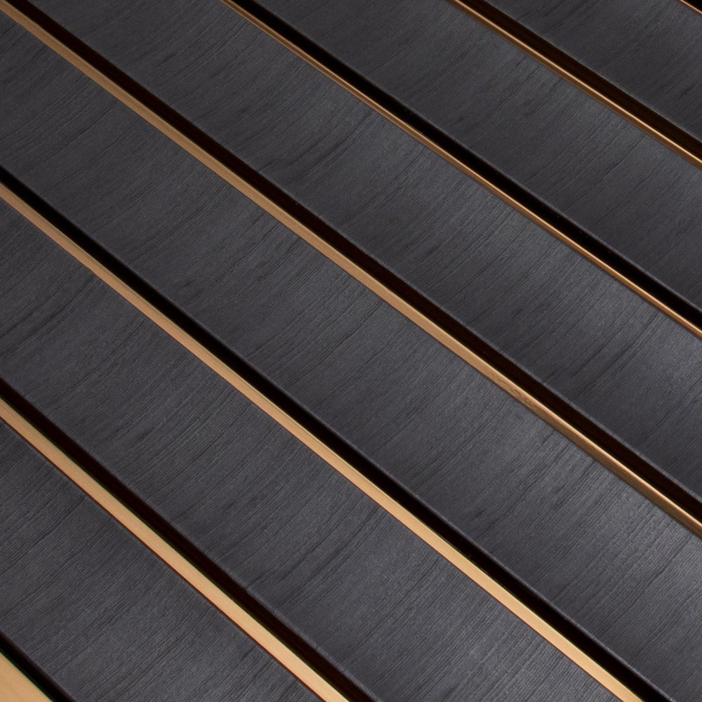 3D Kunststof Wandpanelen Antraciet Lumière Collection 270 x 12 cm