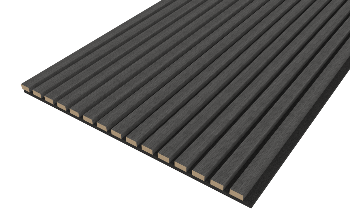 Akoestische panelen 300x60 cm - Eiken Zwart