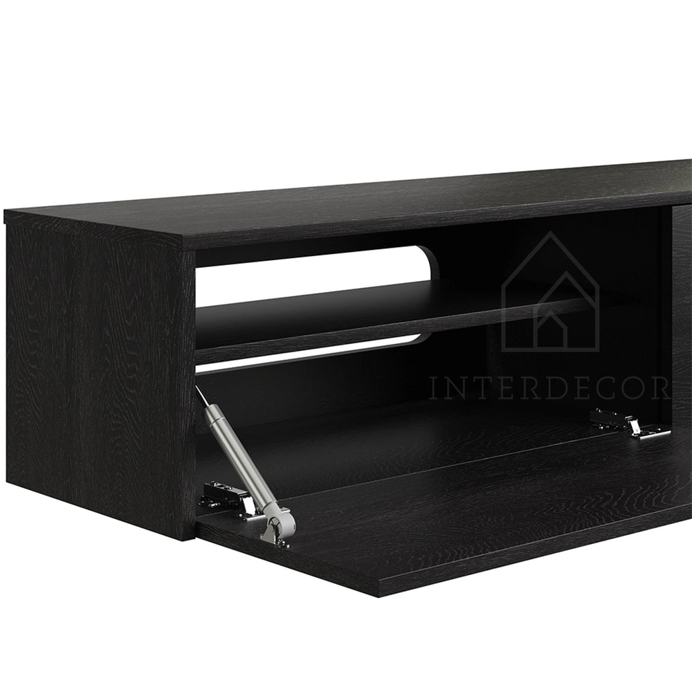 Madera TV-Meubel zwevend zwart 180 cm