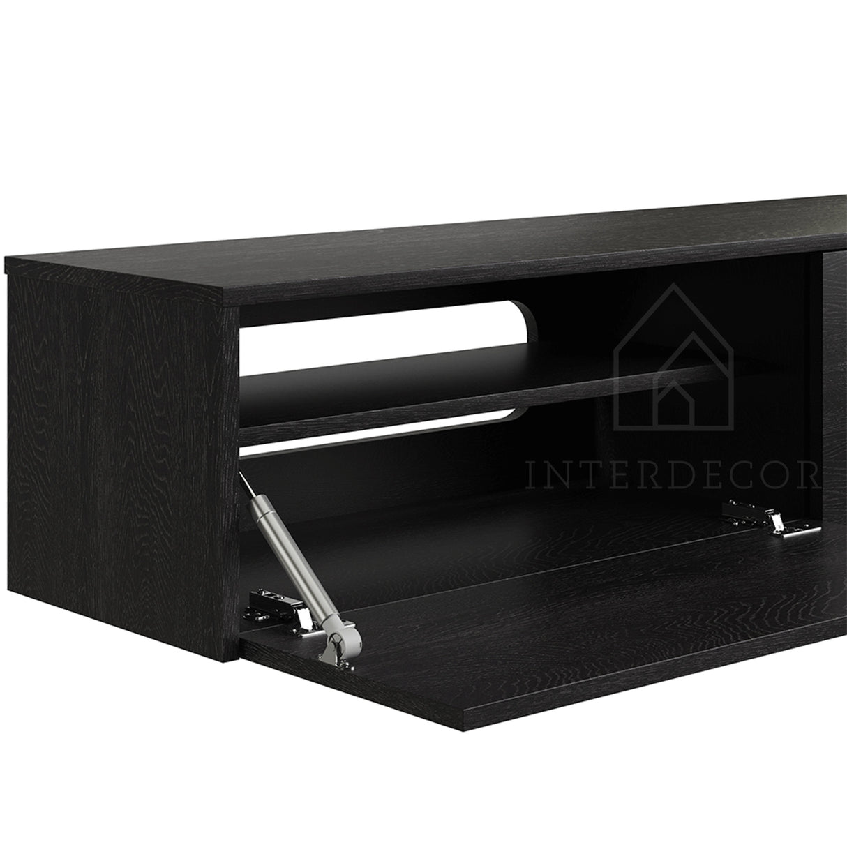 Madera TV-Meubel zwevend zwart 180 cm