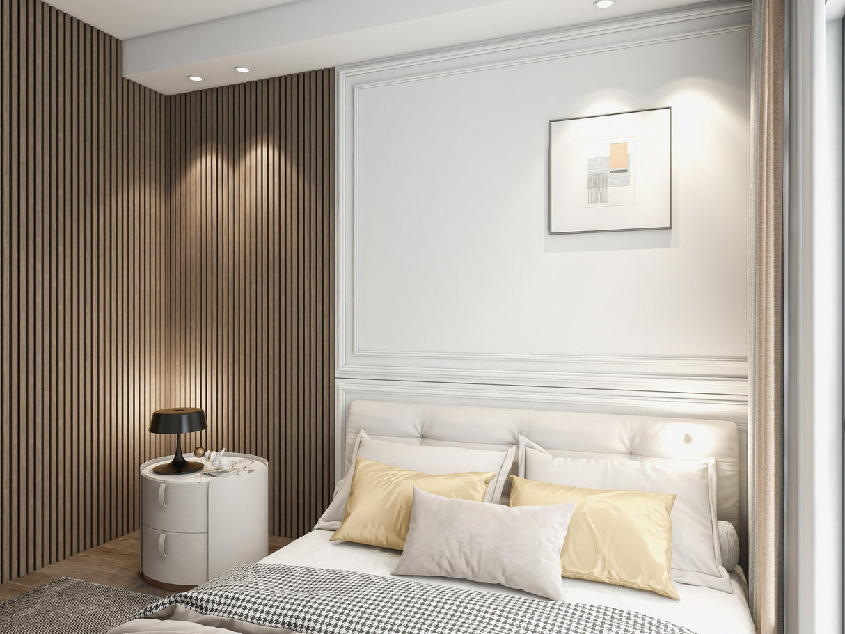 Akoestische panelen 260x60 cm - Eiken Mokka