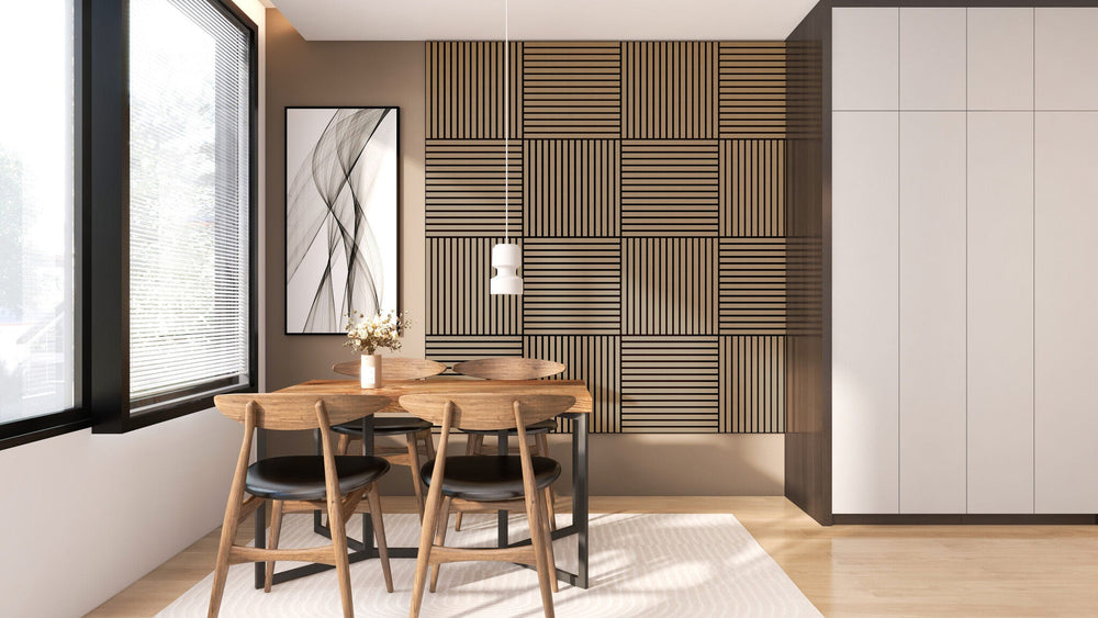 Akoestische panelen 60x60 cm - Eiken Naturel