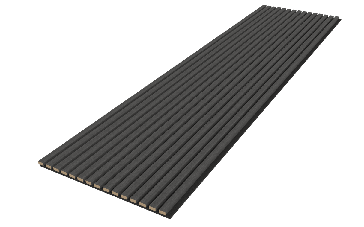 Akoestische panelen 300x60 cm - Eiken Zwart