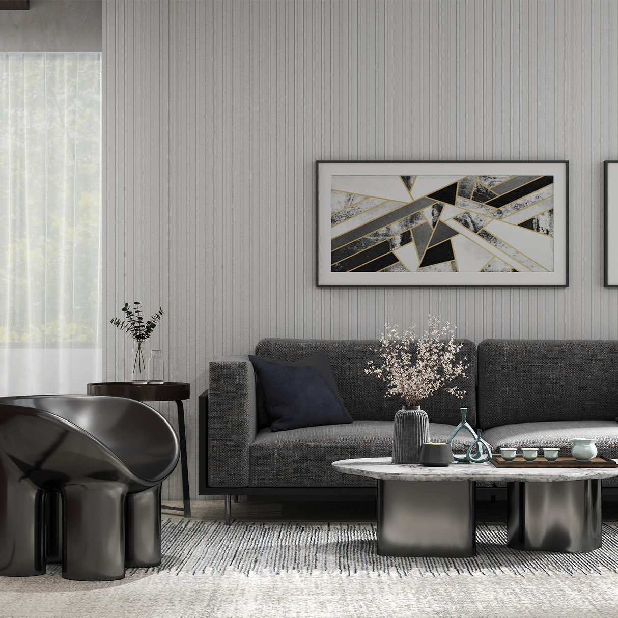 Akoestische panelen 270x60 cm - Snow White