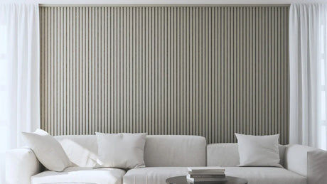 beige on beige panelen voor minder galm in huis