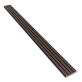 Composiet Gevelbekleding Dark Walnoot Lattenwand Wandpanelen 290 x 22 cm