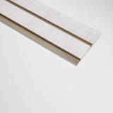 3D Kunststof Wandpanelen Wit Lumière Collection 270 x 12 cm | Set van 4