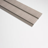 3D Kunststof Wandpanelen Grijs Lumière Collection 270 x 12 cm | Set van 4