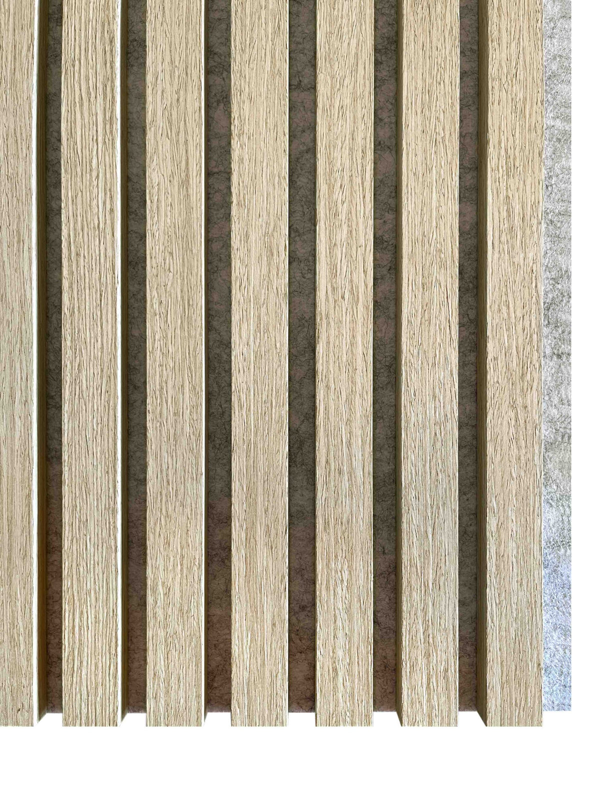 Akoestische panelen  280 x 60 x 2.4 cm - Eiken Naturel Grijs Vilt