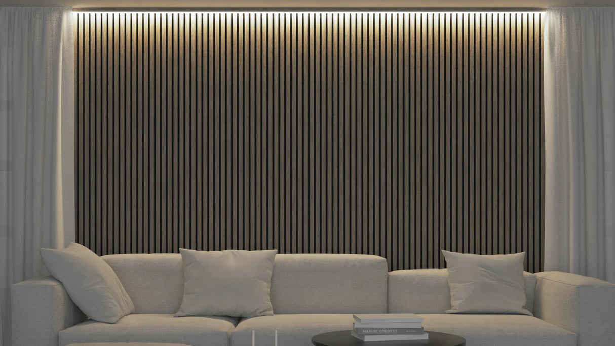 Akupanel - LED afwerkeindlat voor plafond en zijkant- Eiken Light Naturel 270 cm