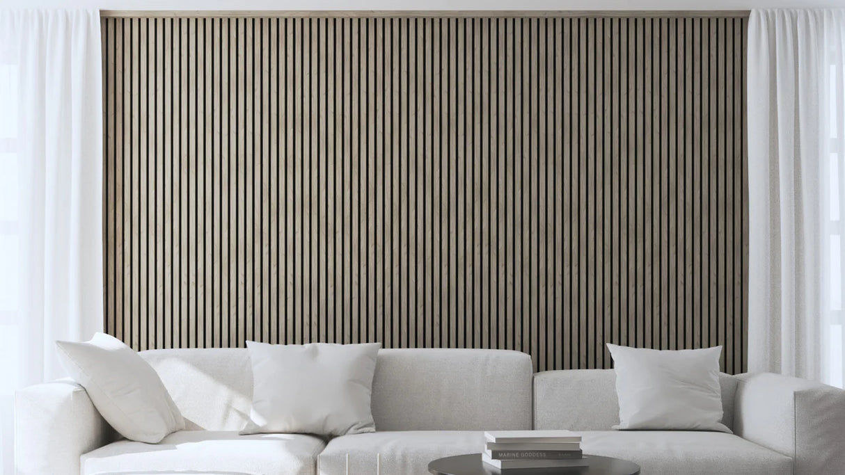 Akupanel - LED afwerkeindlat voor plafond en zijkant- Eiken Light Naturel 270 cm