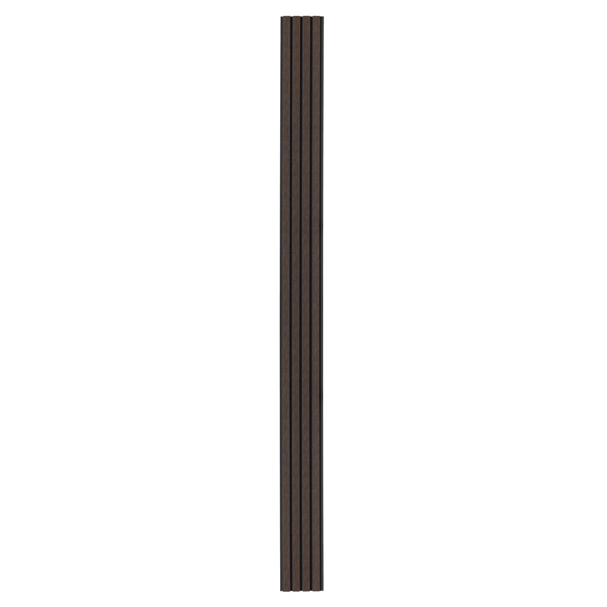 Composiet Gevelbekleding Dark Walnoot Lattenwand Wandpanelen 290 x 22 cm