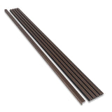 Composiet Gevelbekleding Dark Walnoot Lattenwand Wandpanelen 290 x 22 cm