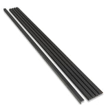 Afwerkstrip Buitenpaneel Zwart 290 cm Gevel Tuin 3D Houtnerf