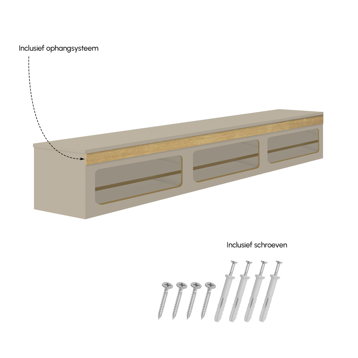 Madera TV-Meubel zwevend dune 240 cm