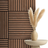 Akoestische panelen 60x60 cm - Eiken Mokka
