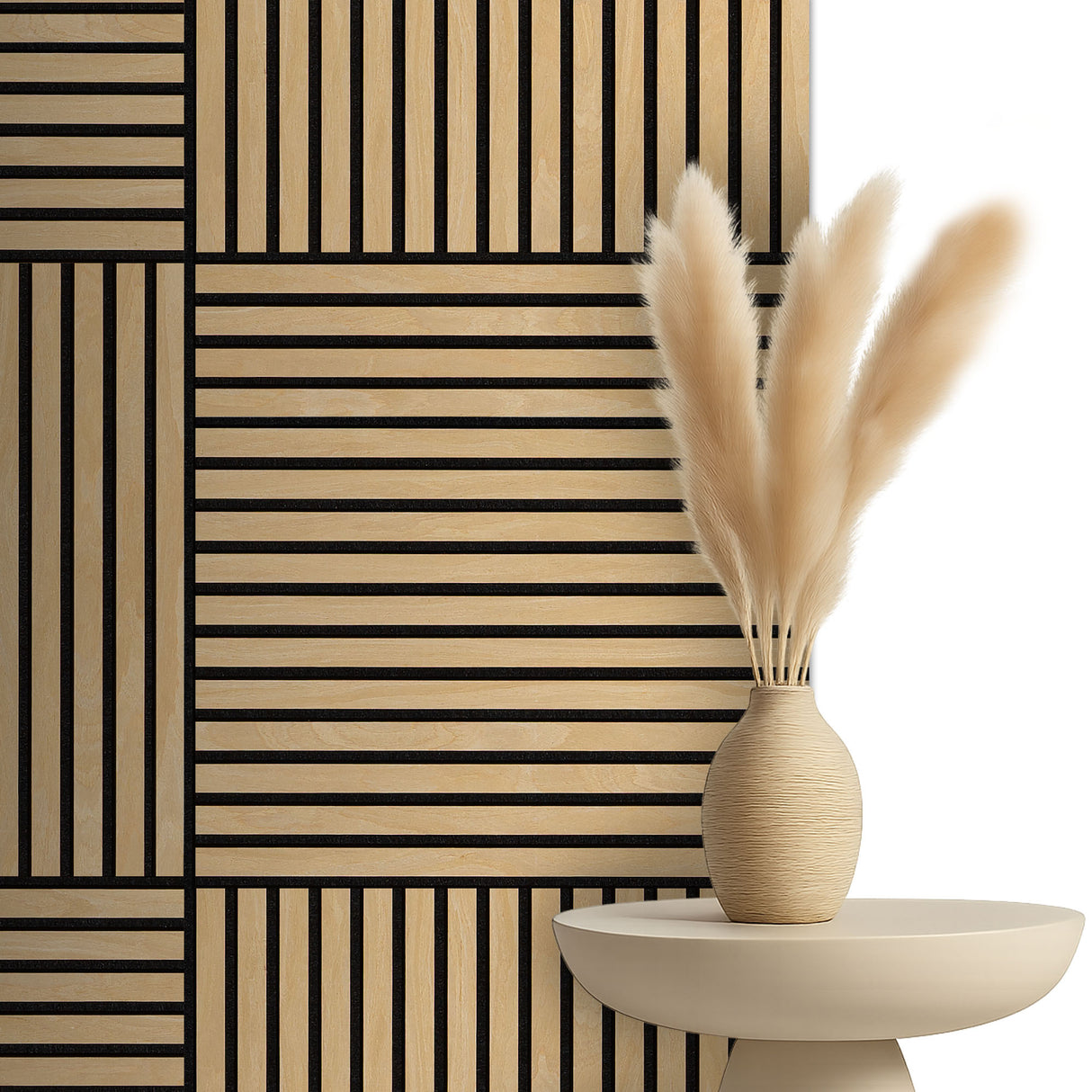 Akoestische panelen 60x60 cm - Eiken Naturel