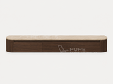 Dulce Japandi Tv-meubel 200 x 32 x 28 cm - Walnoot Travertine