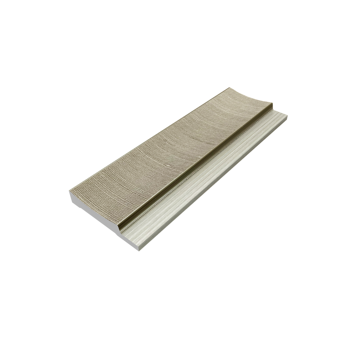 Eindprofiel Links Kunststof Wandpanelen Beige Lumière Collection