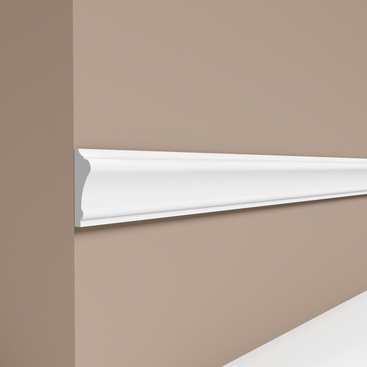 Natural Sierlijst Muur Plafondlijst - 270 x 6 cm - Wit
