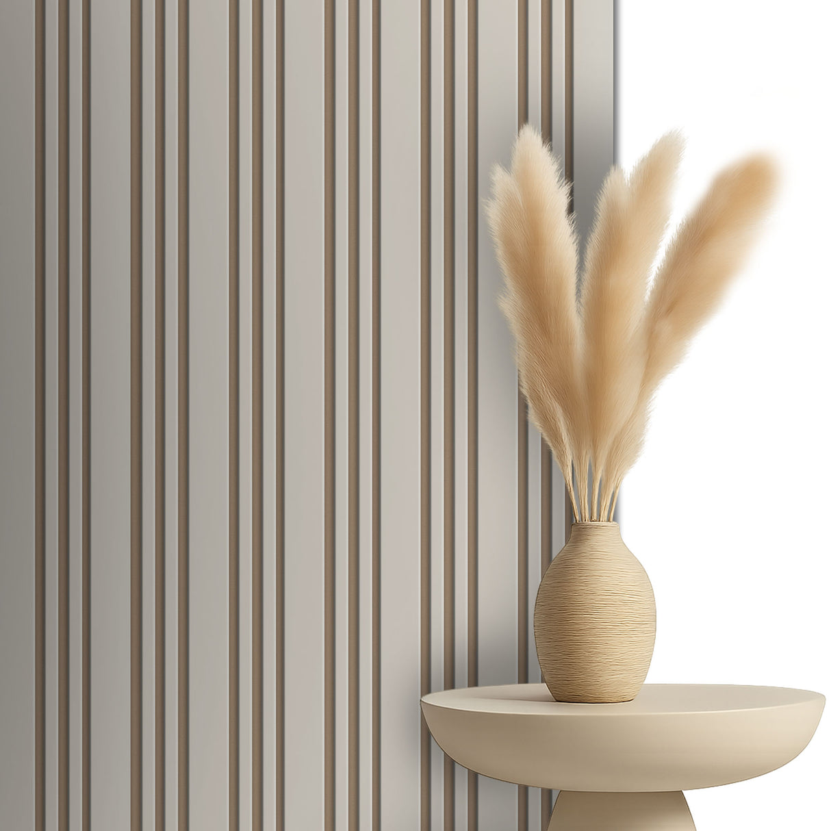 Akoestische panelen 270x60 cm - Beige on Beige Avor