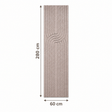 Akoestische Viltpanelen Japandi 280 x 60 cm - Beige