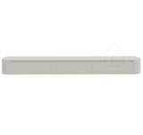 Dulce curved TV-Meubel zwevend beige 280 cm