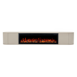 Nova haardmeubel curved zwevend beige 200 cm
