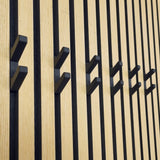 Akupanel Dubbele Haak - Jashaak - Wandhaak - Zwart