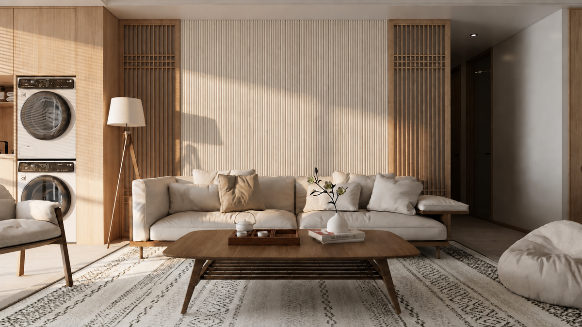 Akoestische Brushed Suede Solid Panelen 280 x 60 x 2.4 cm - Beige