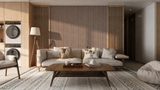Akoestische Brushed Suede Solid Panelen 280 x 60 x 2.4 cm - Mokka