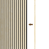 Eindlat 270 x 2.2 cm - Eiken Light Naturel