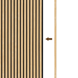 Eindlat 270 x 2.2 cm - Eiken Naturel