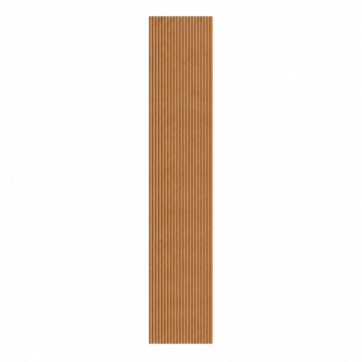Akoestische Brushed Suede Solid Panelen 280 x 60 x 2.4 cm - Cognac