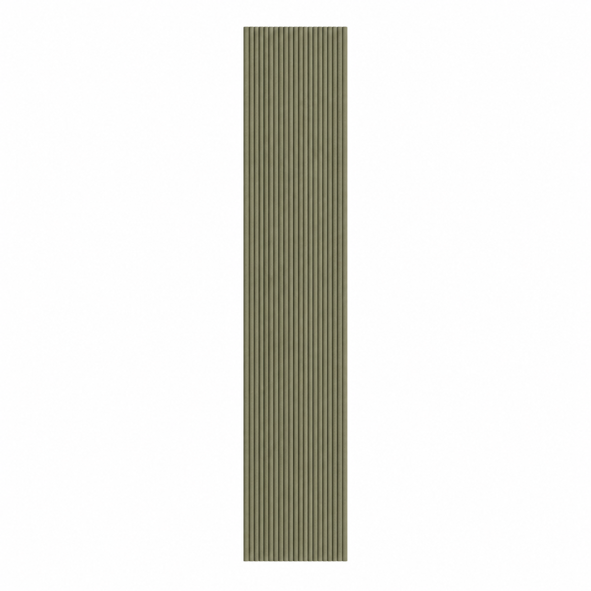 Akoestische Brushed Suede Solid Panelen 280 x 60 x 2.4 cm - Olijfgroen